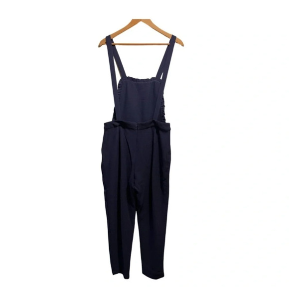 June & Hudson Ruffle Front Jumpsuit, Navy, Large, NWT​ - Picture 4 of 9
